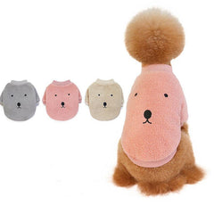 Teddy Fleece Dog Clothes | Plush Lining | Hamster Embroidery