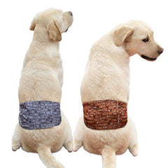 Stylish Waterproof Printed Male Dog Diapers