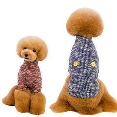 High-Neck Dog Sweater for Teddy Dogs