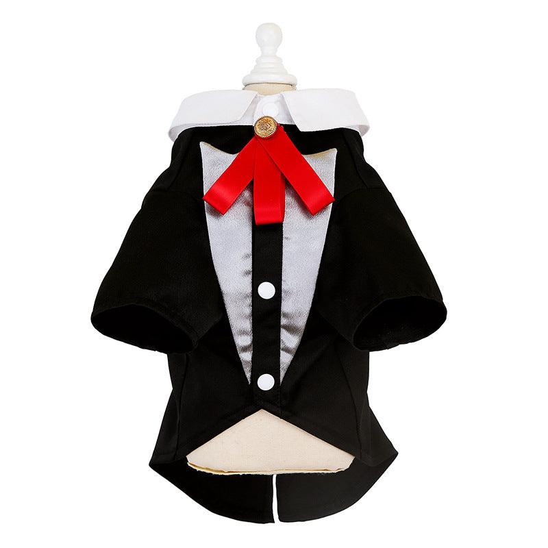 Bow Tie Dog Suit for Teddy & Chihuahua | Stylish Pet Outfit