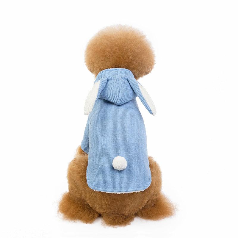 Stylish Rabbit-Themed Dog Coat for Winter