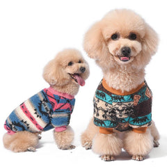 Warm Plush Dog Sweater for Winter | Stylish & Cozy