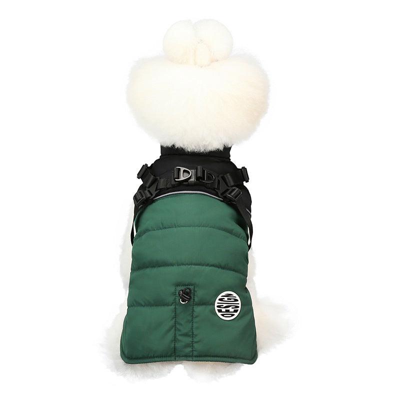 Winter Ski Vest: Stylish Waterproof Dog Coat for Chilly Adventures