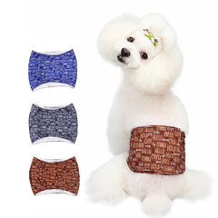 Stylish Waterproof Printed Male Dog Diapers