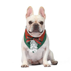 Festive Flair for Your Furry Friend: Christmas Dog Outfit with Lace Bow Tie