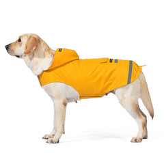 Reflective Double-Layer Raincoat for Large Dogs