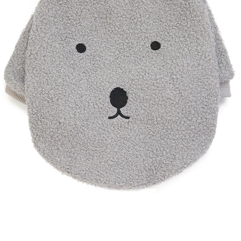 Teddy Fleece Dog Clothes | Plush Lining | Hamster Embroidery