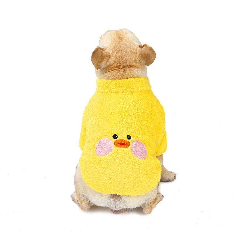 Cute Yellow Duck Dog Coat | Warm & Stylish