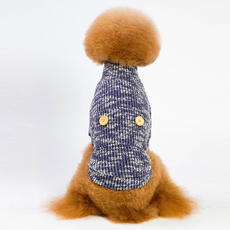 High-Neck Dog Sweater for Teddy Dogs