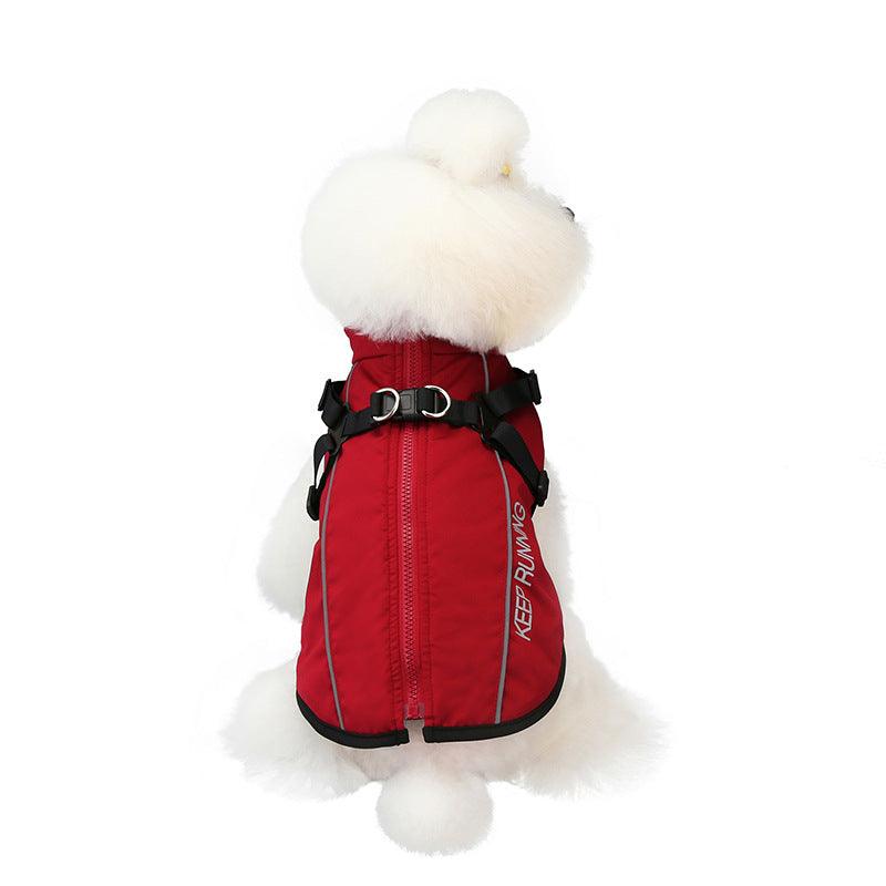 Reflective Fleece Dog Coat: Style Meets Warmth for Your Canine Companion