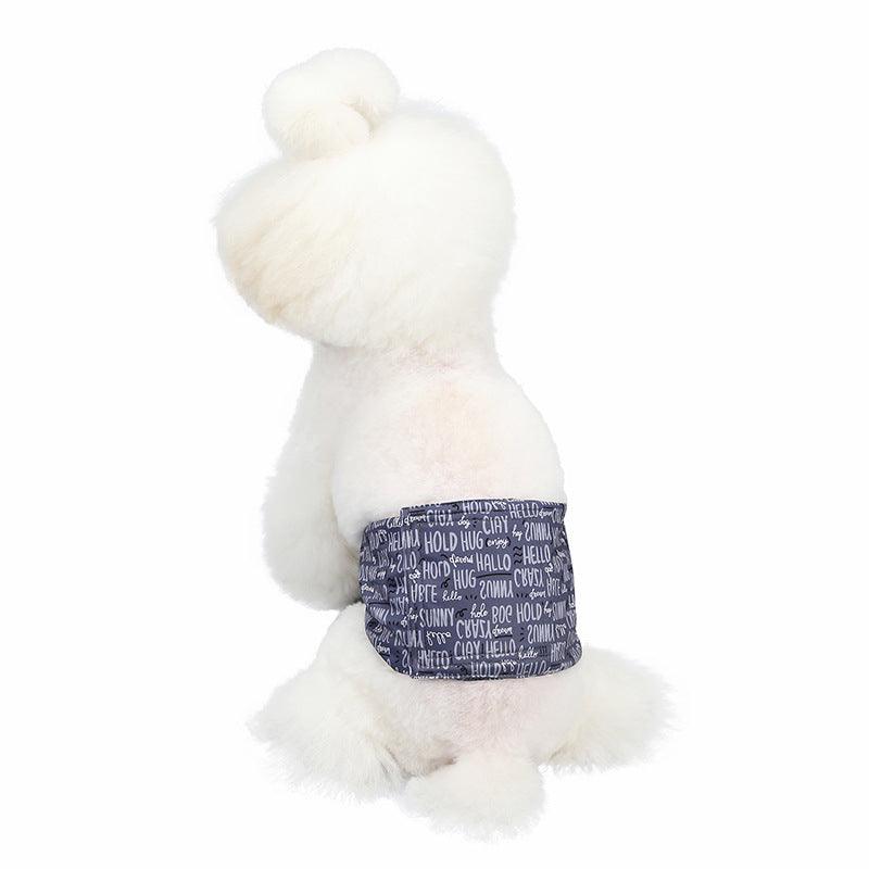 Stylish Waterproof Printed Male Dog Diapers