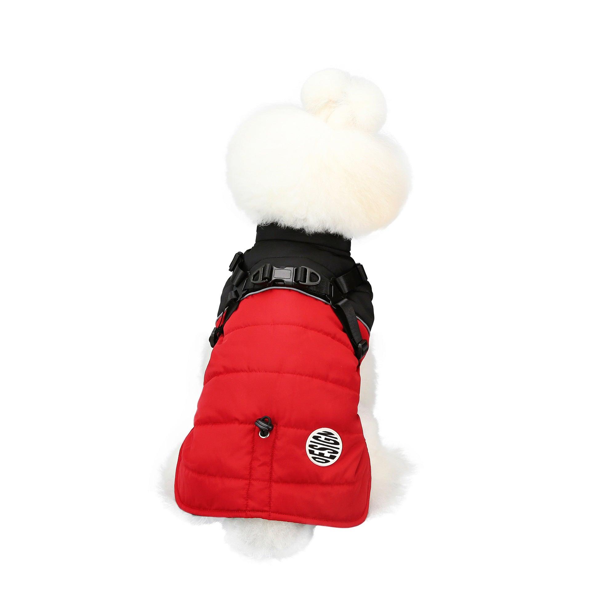 Winter Ski Vest: Stylish Waterproof Dog Coat for Chilly Adventures