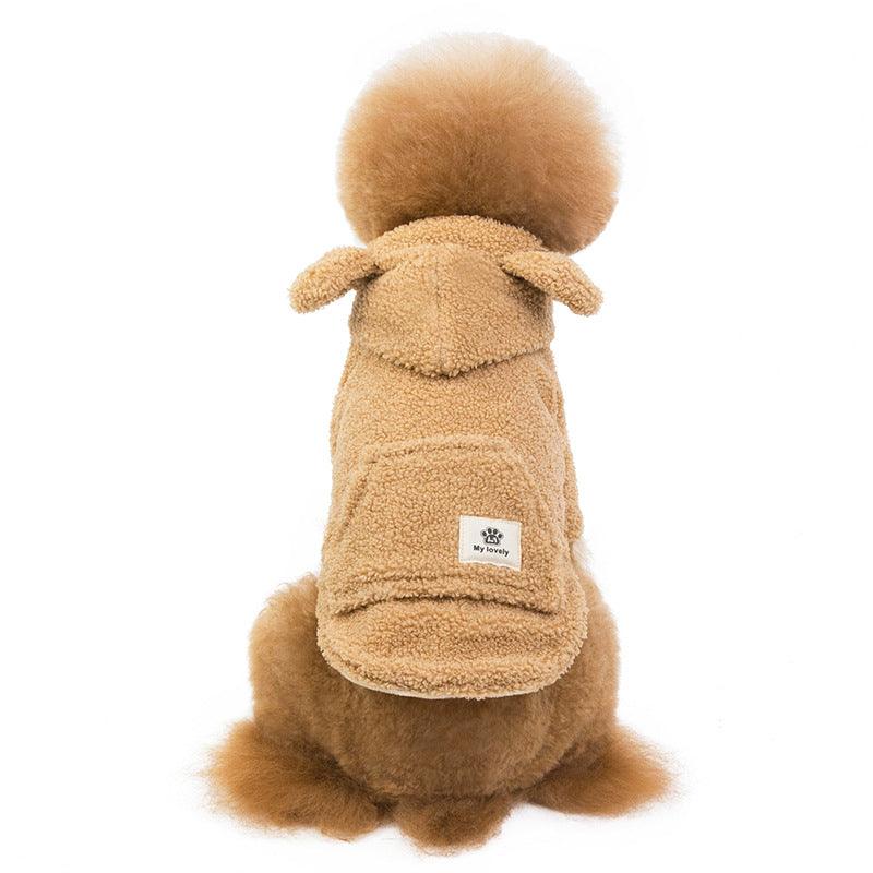 Stylish Teddy Bear Dog Jacket for Winter