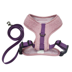 Bubble Fleece Dog Harness Leash for Small Pets