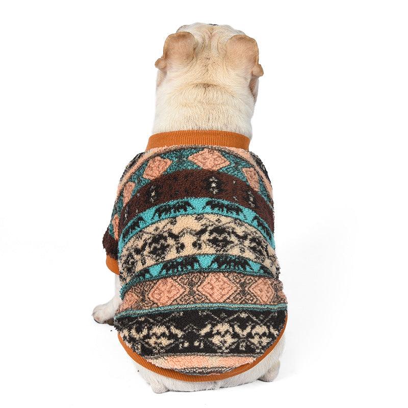 Warm Plush Dog Sweater for Winter | Stylish & Cozy