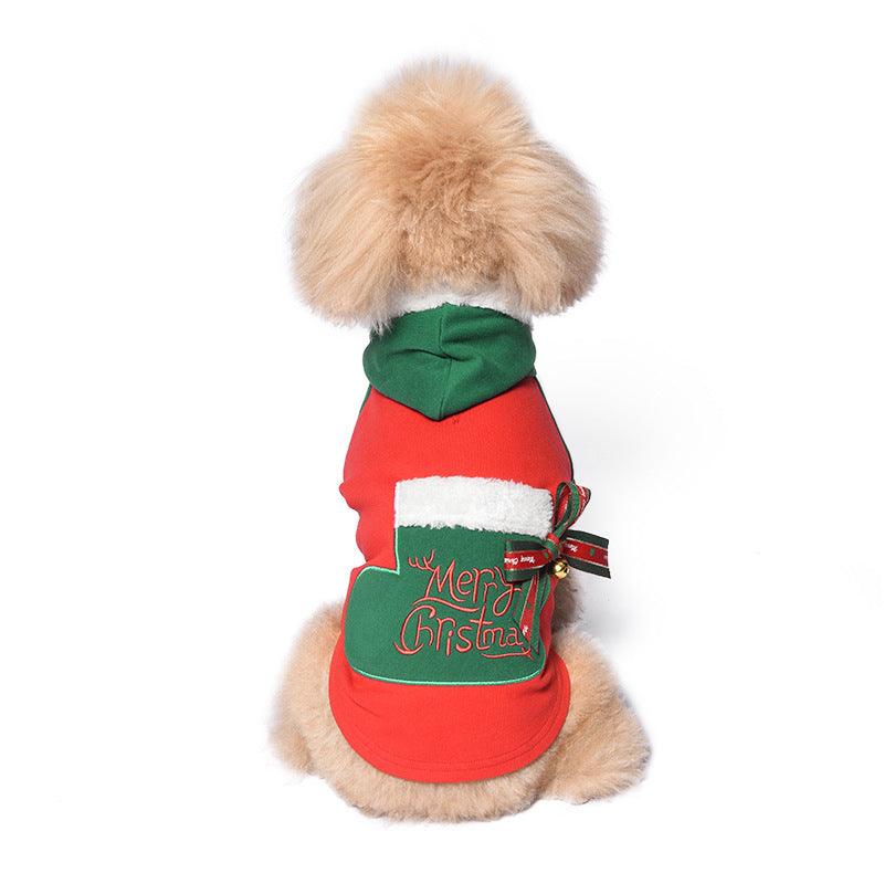 Stylish Pet Christmas & Halloween Costume with Bells