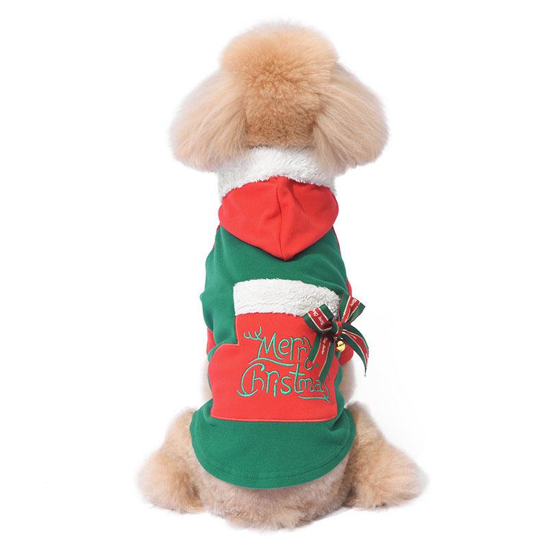 Stylish Pet Christmas & Halloween Costume with Bells