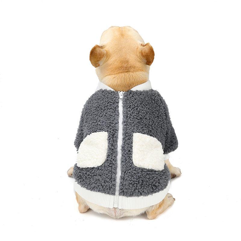 Cozy Bubble Fleece Dog Hoodie w/ Bear Ears