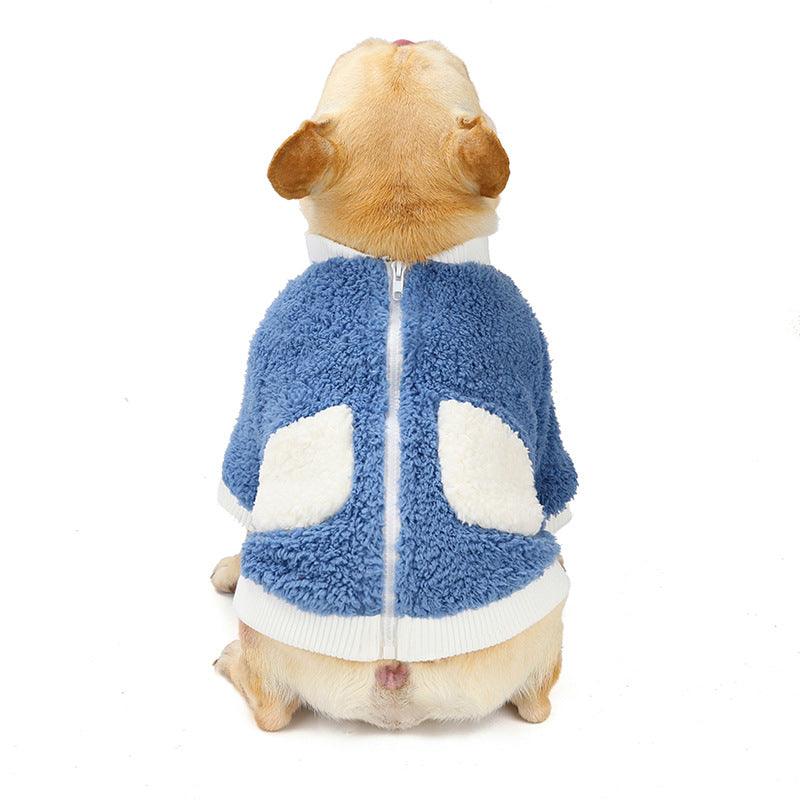 Cozy Bubble Fleece Dog Hoodie w/ Bear Ears