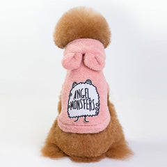 Devil-Style Dog Hoodie | Cute Bear Ears for Winter +