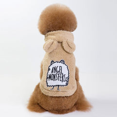 Devil-Style Dog Hoodie | Cute Bear Ears for Winter +