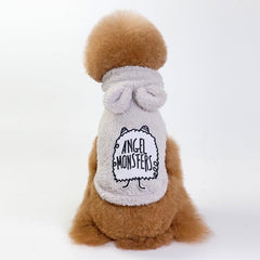 Devil-Style Dog Hoodie | Cute Bear Ears for Winter +