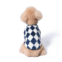 Checkerboard Charm: The Ultimate Autumn-Winter Pet Pullover