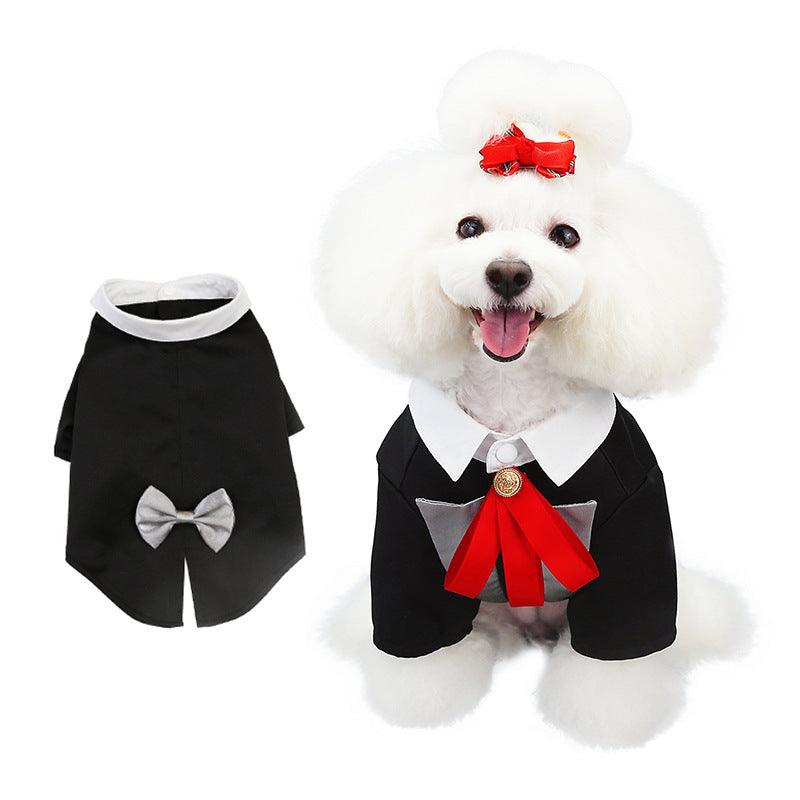 Stylish Pet Tuxedo for Weddings | Elegant Dog Outfit