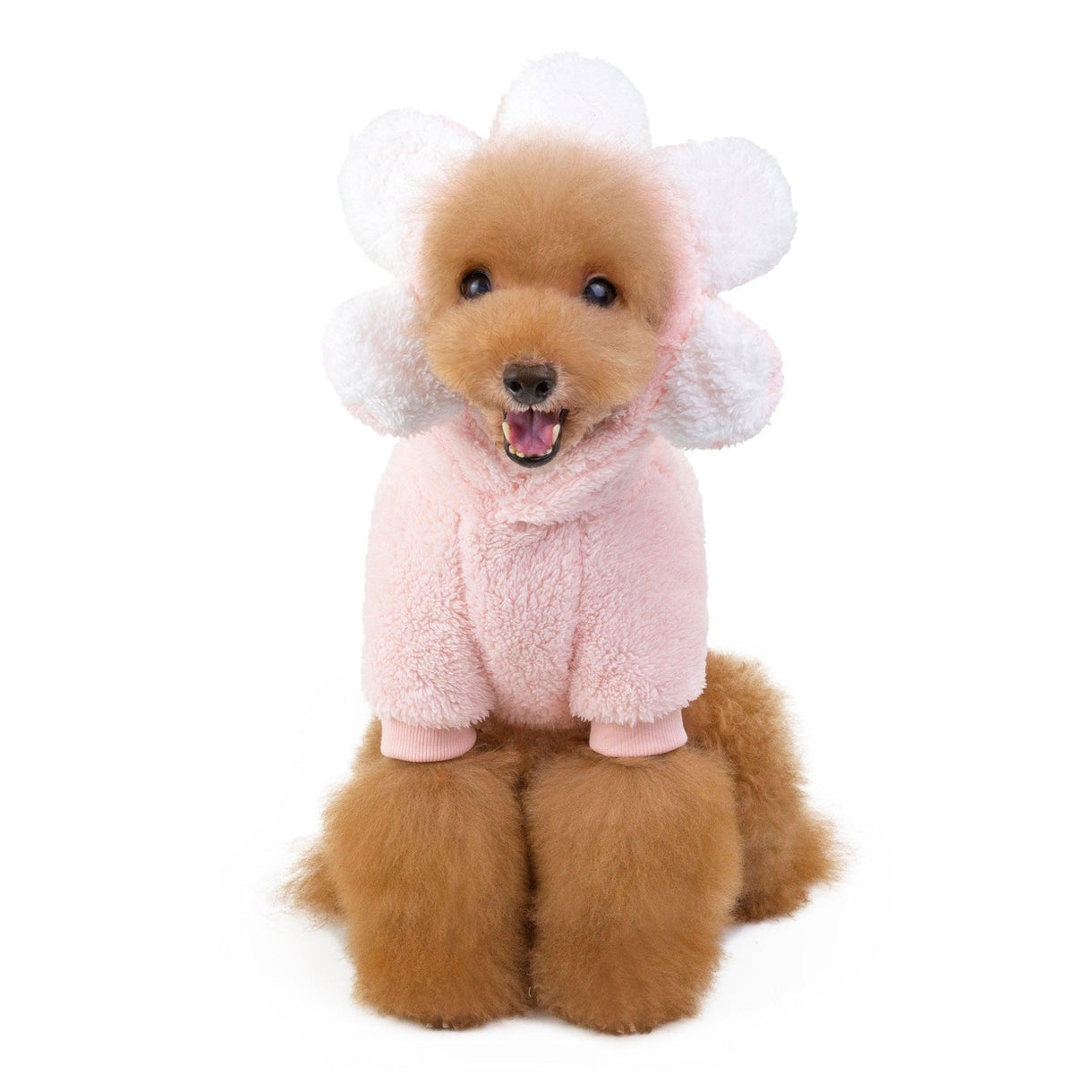 Stylish Thick Sunflower Dog Fleece Jacket