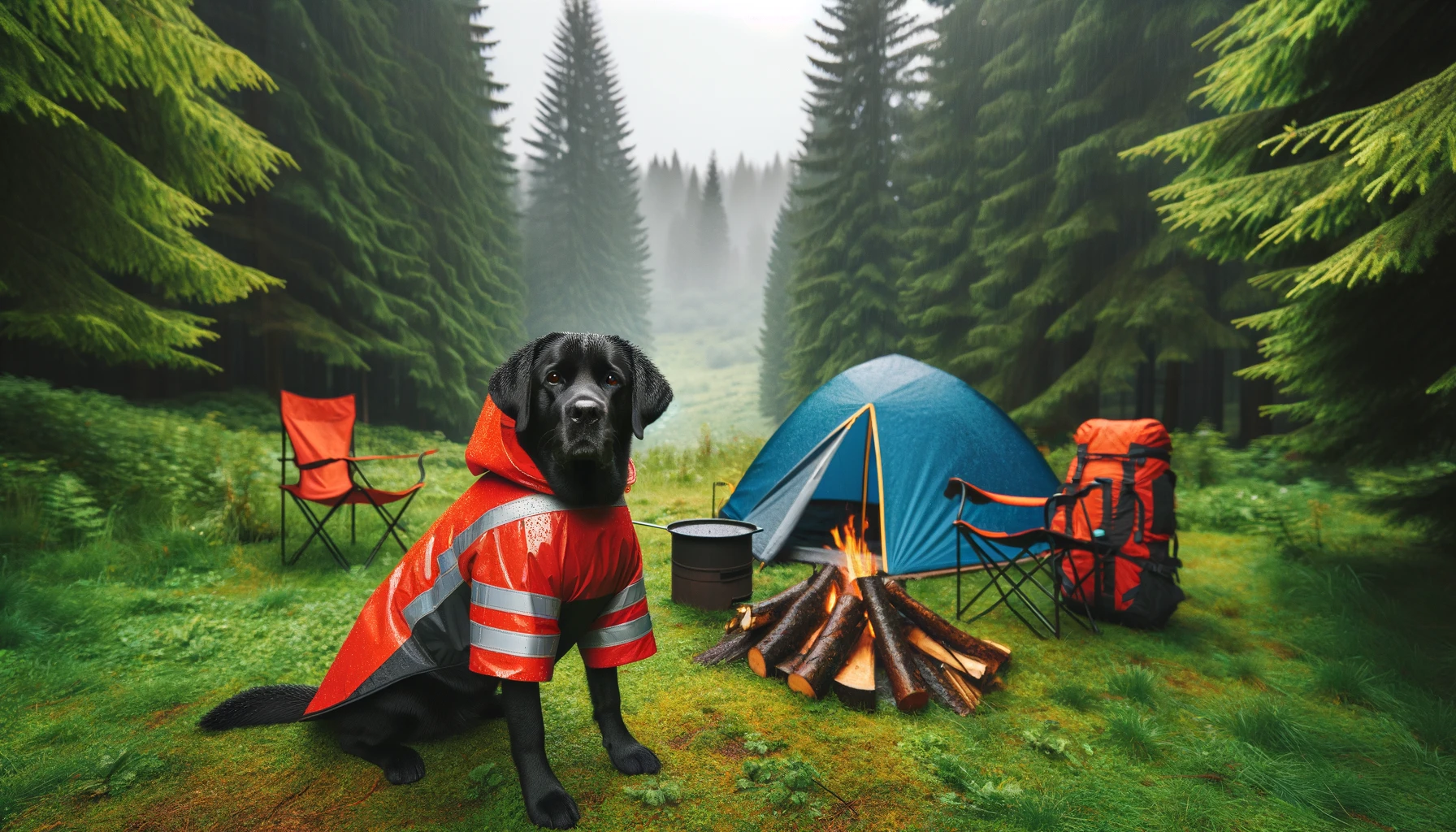 Dog Raincoat for Camping Trips