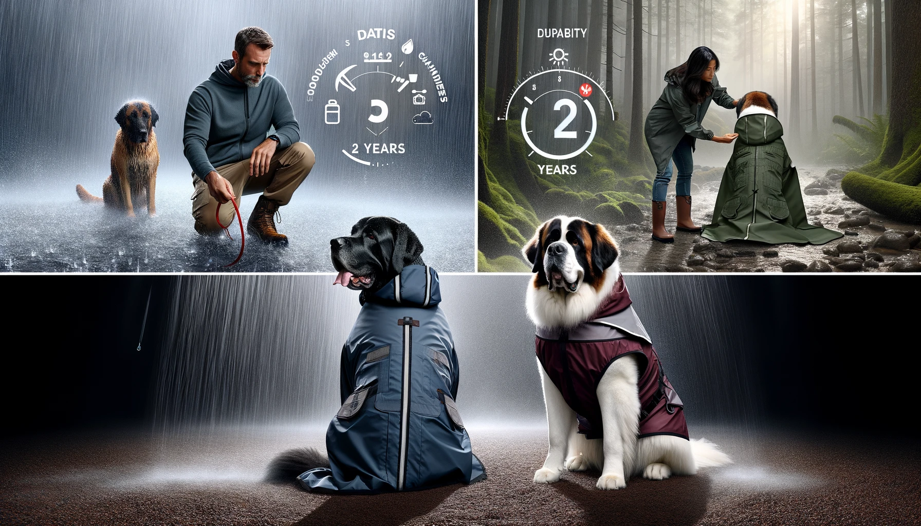 Heavy Duty Raincoats for Large Dogs